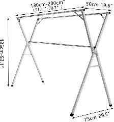 Brand New Stainless Steel Expandable Clothes Drying Rack $29 - Photo 2