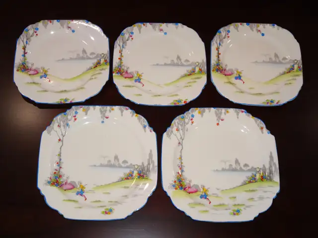 Antique Star Paragon England 'Gainsborough' - Set of 5 (1920s)
