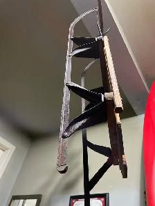 Antique Mid-Century 'Reindeer' Steerable Metal Runner Sled - Photo 4