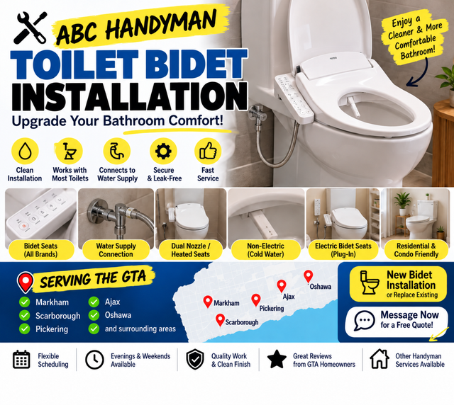 BIDET TOILET SPRAY INSTALLATION 24/7