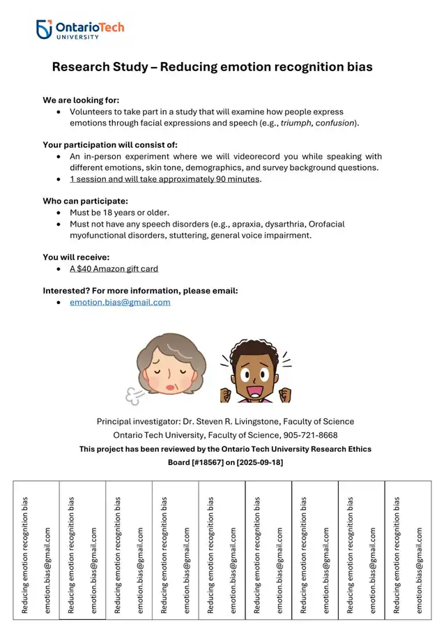 Research Study - Reducing emotion recognition bias