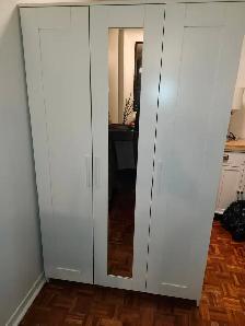 Lightly Used Like New, Ikea Brimnes Wardrobe, Dimensions in Pics