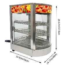 110V Commercial Pizza Warmer Display Case 3-Tier 122060 - Photo 6