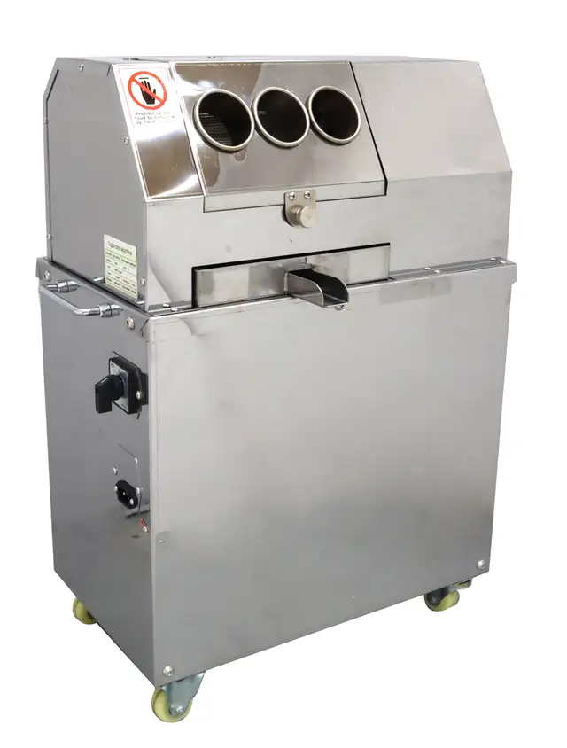 3 Rolls Electric Sugar Cane Ginger Press Juicer 110v 134049