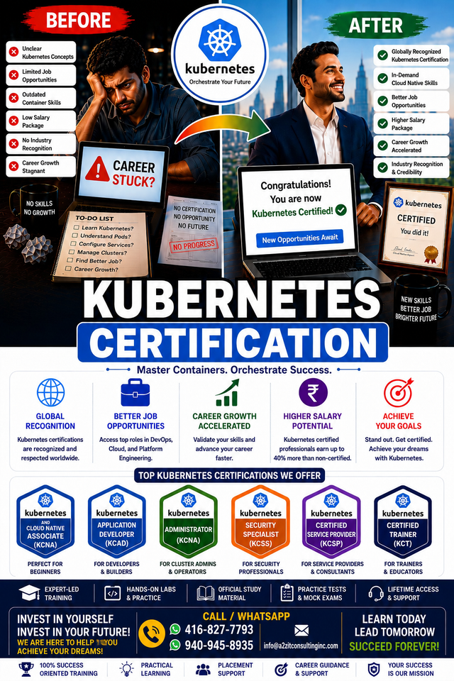 Kubernetes Certification Training & Job – Pay After You Pass!