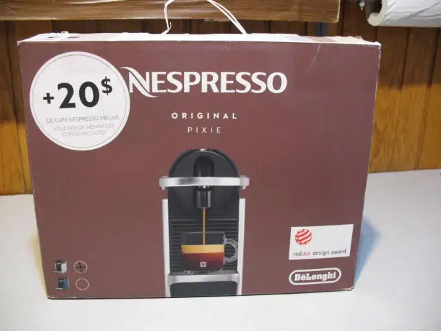 Nespresso Pixie Espresso Machine, by DeLonghi, BRAND NEW