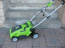 Greenworks 16-inch Corded Electric Lawnmower, BRAND NEW