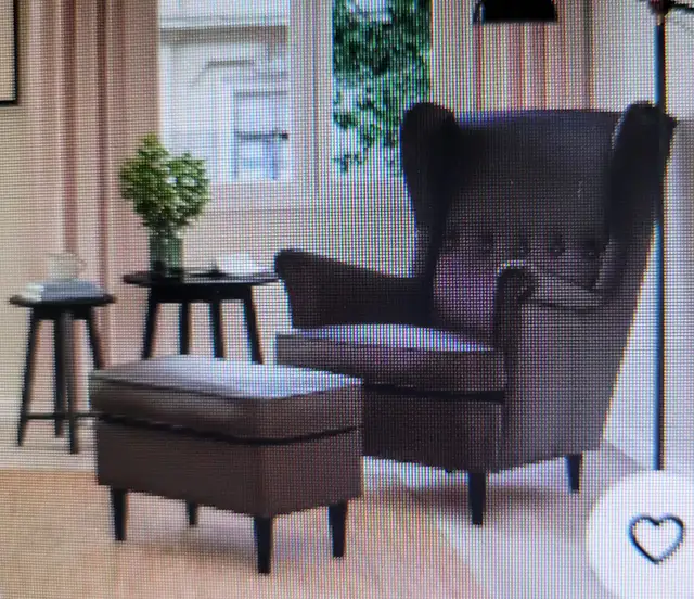 Fauteuil en cuir IKEA neuf