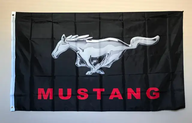NEW Outdoor/indoor Ford and Mustang Flag / sign 3ft X 5ft