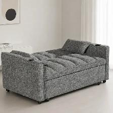 Fabric Upholstered Sofa Bed With USB Charging Ports in Sale - Photo 2