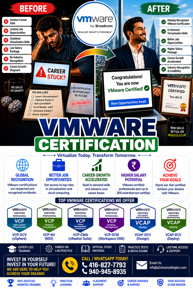 VMware Certification Training & Job – Pay After You Pass!