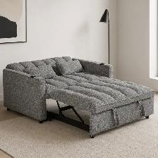 New Grey Pull out Sofa Bed With Storage Pockets Huge Sale Offer