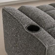 New Grey Pull out Sofa Bed With Storage Pockets Huge Sale Offer - Photo 4