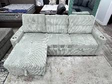 Brand New Sofa Bed Grey Fabric Upholstery Sleeper Sofa in Sale - Photo 2