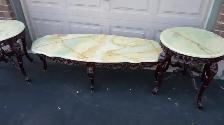Marble Coffee Table Set