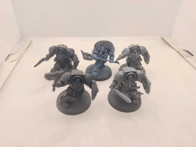 Warhammer 40k 5 Space Wolves Wolf Guard Terminators Assembled