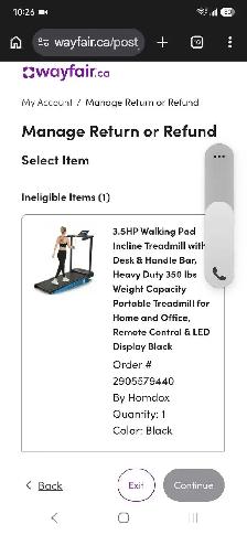 New Homdox Walking Treadmill. This is half price.