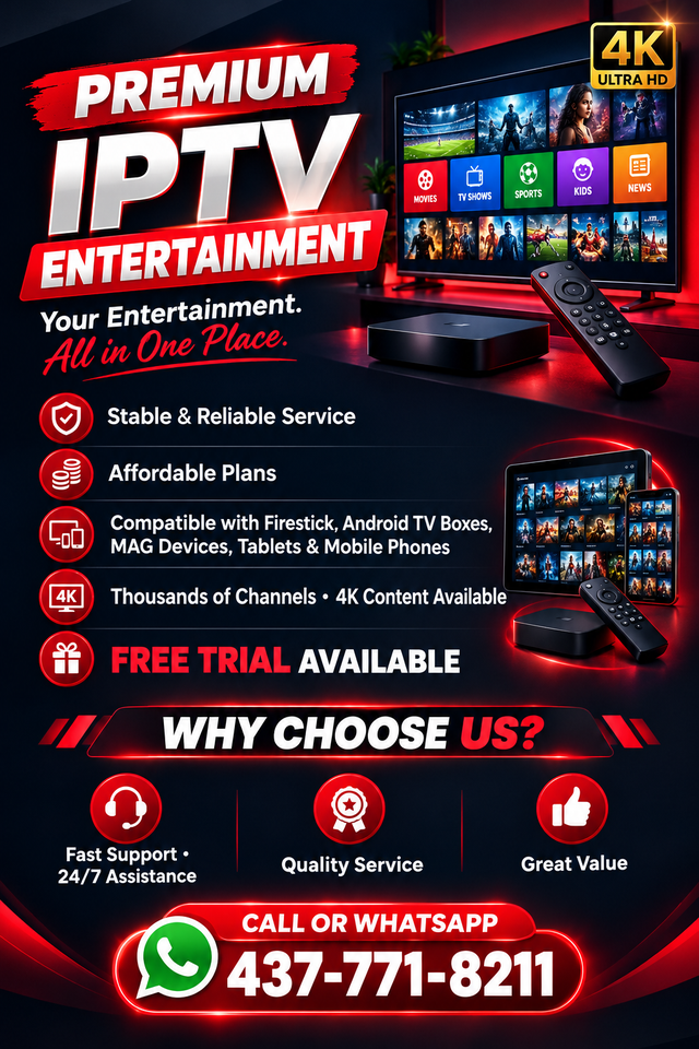 4k ÏPTV  service and Android boxes