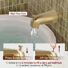 Brand New Gold Rainfall Bathroom Shower Tub Kit For Sale - Photo 6