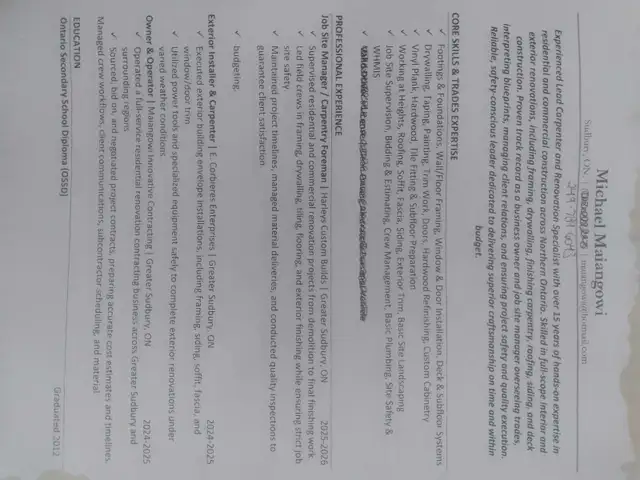 Competent Worker looking for Contracts or part of a Local Crew!