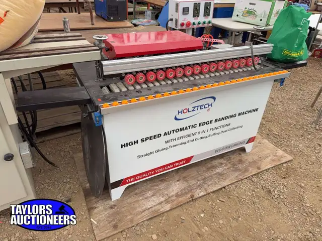 Holztech High Speed Auto Glue Pot Edger Up For Online Auction!