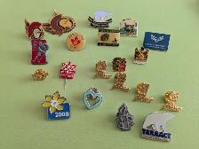 Assorted pin collectables