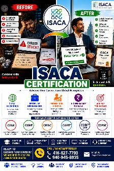 SACA CISA, CISM & CRISC Training & Job – Pay After You Pass!