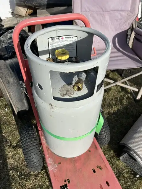 Forklift / Horizontal Propane Tank - Liquid & Vapour, Gauge