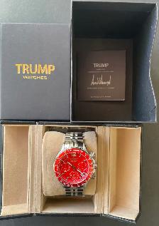 TRUMP WATCHES 45-47 CHRONOGRAPH WATCH W/BOX
