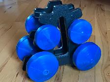 Vinyl Dumbbell Set with Rack -  2 Pairs 5/10lb Great Condition