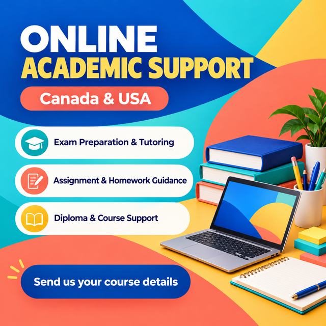 Exam Help , Assignment Help , quiz Help , Final Exam Help 100%