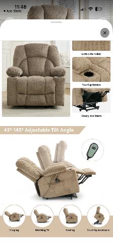 Electric lift recliner for seniors - Photo 4