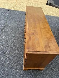 Free delivery used Wooden Vanity with Tri-fold Mirror - Photo 9