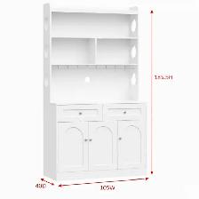 Brand New White Kitchen Pantry Cabinet with Hutch $279 - Photo 5