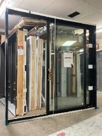 1509PP Porte patio Hybride 8 Noire 95 1/2×95 1/2 ouv. Droite - Photo 2