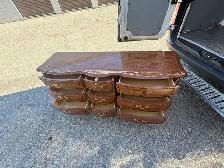 Free delivery used Vintage French Provincial 9-Drawer Dresser - Photo 6