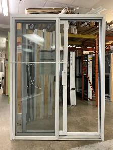 1505PP Porte patio PVC 5′ Blanche 70 1/2×81 ouv. Droite