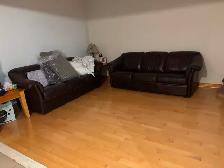Leather sofas