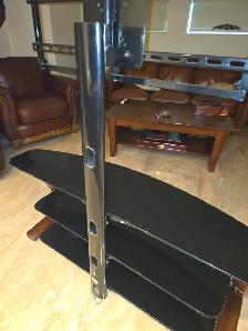 Meuble télé en verre noir – 60 $ – Repentigny - Photo 2