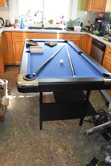 New Garvee 6 Foot Pool Table AS IS (Not Used)