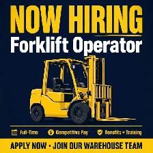 Forklift Operator – Full-Time (Oakville/Mississauga)