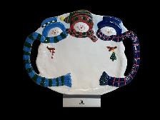 18 ' Ceramic Snowman Serving Platter