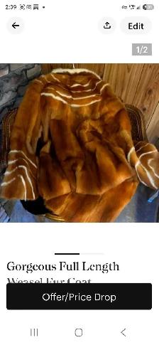 Gorgeous Weasel Fur Coat - Photo 2