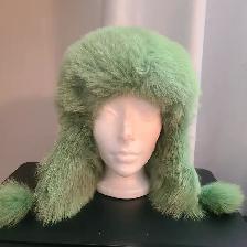 Brand New WOMENS ARCTIC FOX FUR EXCURSION TRAPPER HAT WITH POM