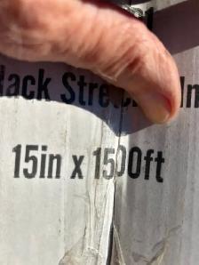 ONE FULL 1500 FT. ROLL OF BLACK STRECH FILM - Photo 3
