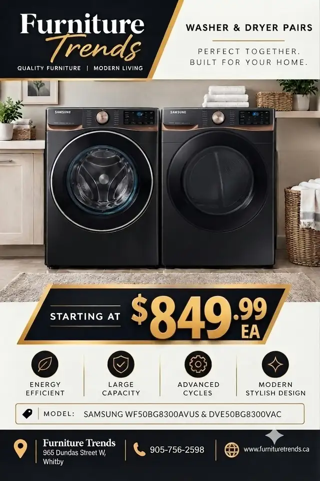 Samsung Washer and Dryer Pair