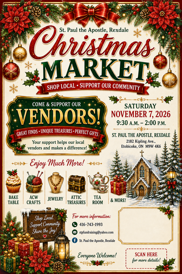 Christmas Market with Vendors