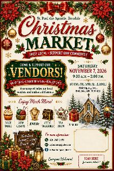 Christmas Market with Vendors