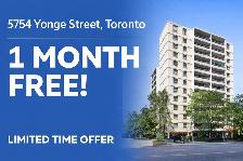 5754 Yonge Street:1-Bedroom Apartment Available in North York!