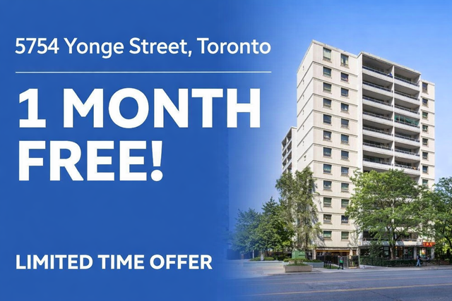5754 Yonge Street:1-Bedroom Apartment Available in North York!